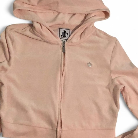 Juicy Couture Light Pink Zip-Up Hoodie - Picture 3 of 4